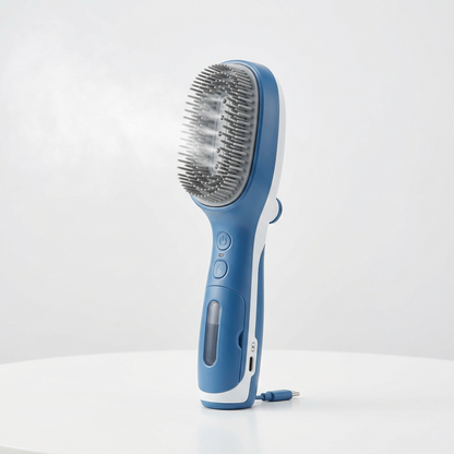 Electric Cat Steam Brush – 3-In-1 Pet Grooming Comb with Water Spray for Cats and Dogs, USB Rechargeable