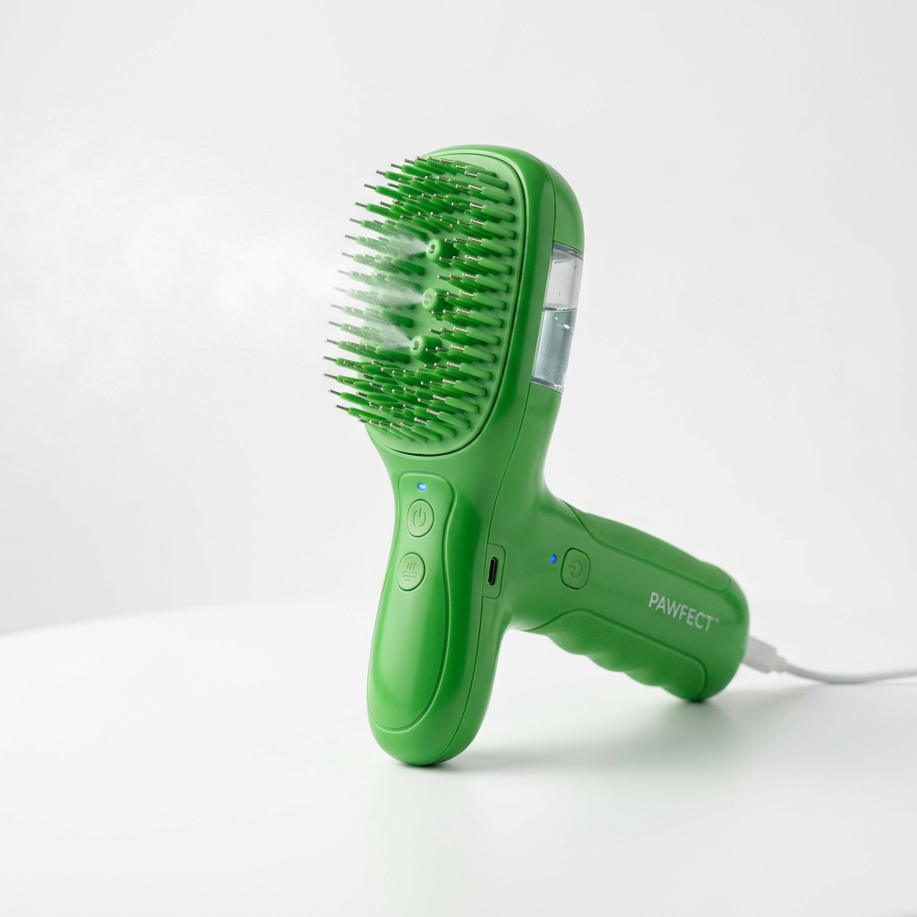 Electric Cat Steam Brush – 3-In-1 Pet Grooming Comb with Water Spray for Cats and Dogs, USB Rechargeable